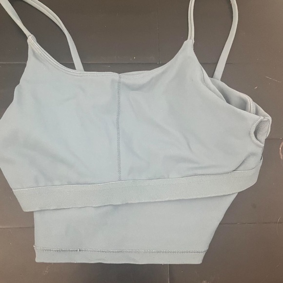 Women's Light Blue Spaghetti Strap Top - Picture 3 of 4